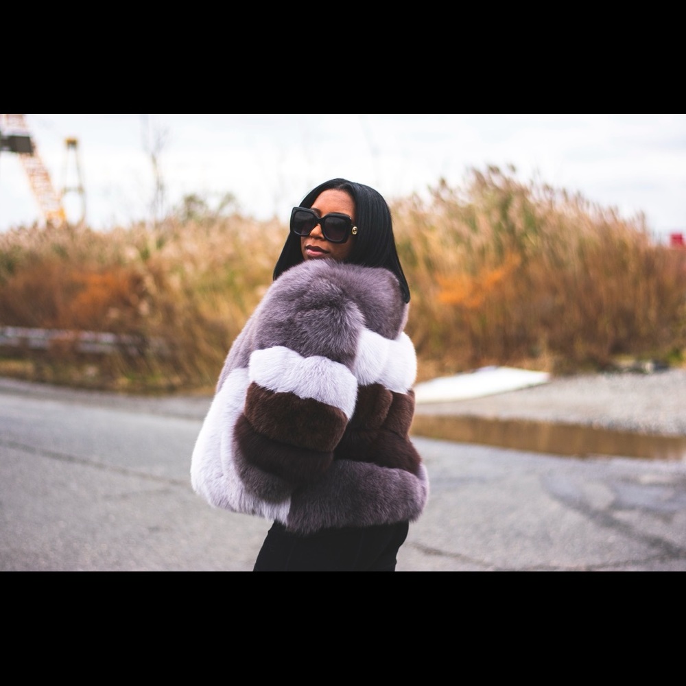100% Genuine Foxfur brand new coat